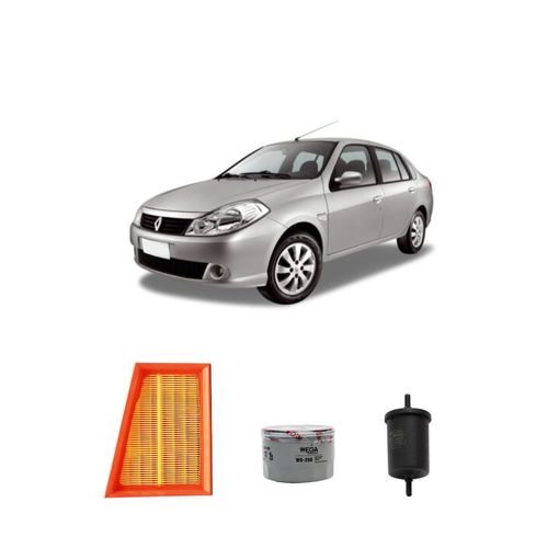 Kit filtros, ar do motor, combustível e óleo lubrificante WEGA - Symbol 1.6 16v 115 cv 2010