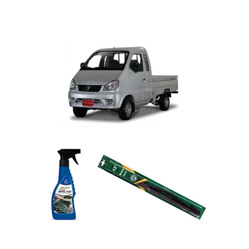 KIT LIMPA VIDROS SPRAY TECBRILHO 500ML PARA-BRISA TECBRIL + PALHETA UNIVERSAL FORTLINE 13" TRASEIRA REDUX32 TOWNER TRUCK DE 1993 A 2003