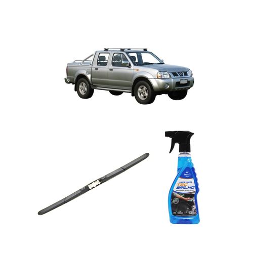 Kit Limpa Vidros Spray Tecbrilho 500mL Para-Brisa Tecbril + Palheta Totalclip Hybrid 19" Redux32 FRONTIER de 1997 a 2005