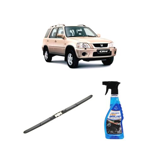 Kit Limpa Vidros Spray Tecbrilho 500mL Para-Brisa Tecbril + Palheta Totalclip Hybrid 19" Redux32 Honda CR-V de 1995 a 2001