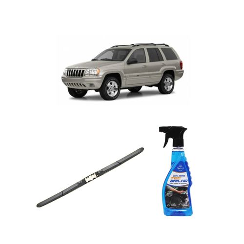 Kit Limpa Vidros Spray Tecbrilho 500mL Para-Brisa Tecbril + Palheta Totalclip Hybrid 19" Redux32 CHEROKEE de 2002 a 2007