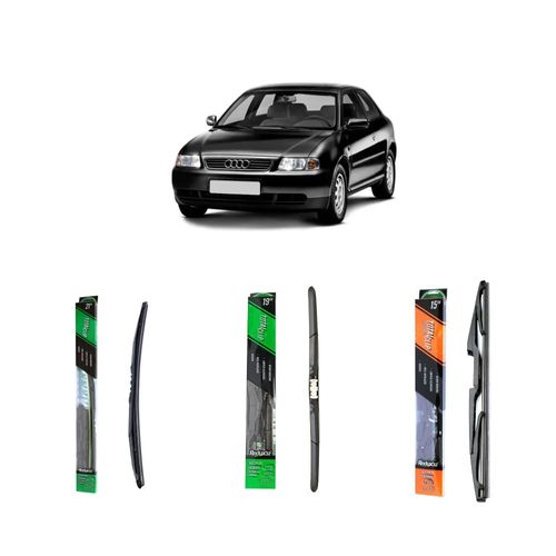Kit de palhetas com 01 palheta totalclip 21", 01 palheta totalclip 19", 01 palheta totalclip 15" para AUDI A3 de 1996 a 2006 - REDUX32