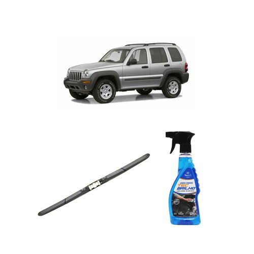 Kit Limpa Vidros Spray Tecbrilho 500mL Para-Brisa Tecbril + Palheta Totalclip Hybrid 19" Redux32 LIBERTY de 2002 a 2022