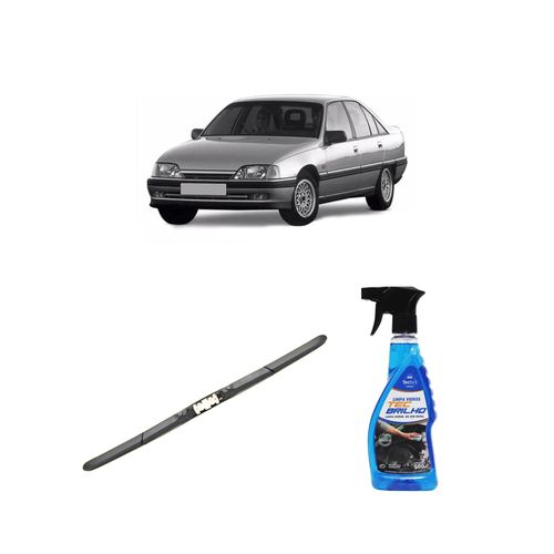 Kit Limpa Vidros Spray Tecbrilho 500mL Para-Brisa Tecbril + Palheta Totalclip Hybrid 19" Redux32 OMEGA SUPREMA de 1992 a 1998