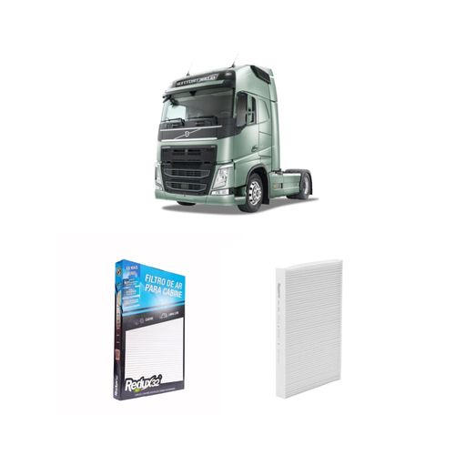 FILTRO AR DE CABINE REDUX32 ARC306 4B0819439C AKX1110 - VOLVO FH DE 2016 A 2022.