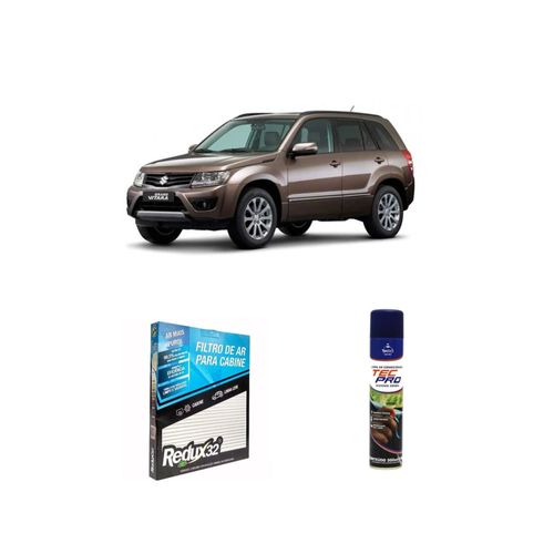 KIT FILTRO DE CABINE ARC712 + LIMPA AR CONDICIONADO GRAN VITARA 2009 A 2021