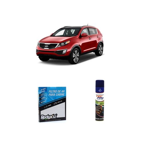 KIT FILTRO DE CABINE ARC1074 + LIMPA AR CONDICIONADO SPORTAGE 2011 A 2015