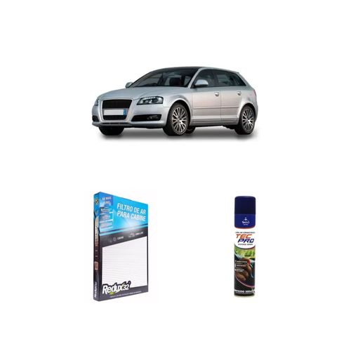 Kit filtro de cabine arc301 Redux32 + limpa ar condicionado Tecfil para audi a3 1996 a 2004