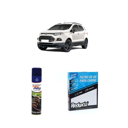 Kit filtro de cabine arc1086 + limpa ar condicionado new ecosport 2013 a 2021