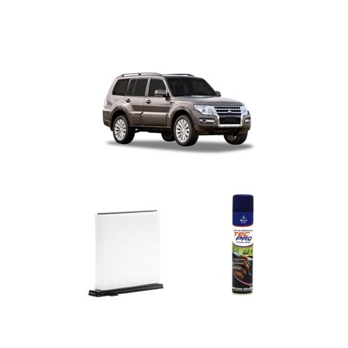 Kit filtro de cabine arc1108 Redux32 + limpa ar condicionado Tecfil para pajero full 2006 a 2021