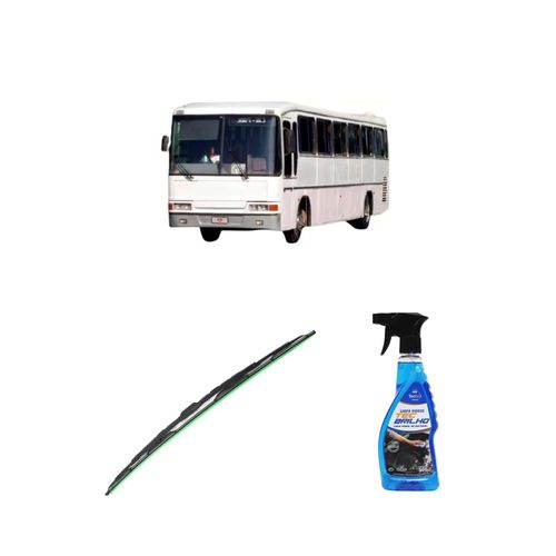 Kit Limpa Vidros Spray Tecbrilho 500mL Para-Brisa Tecbril + Palheta Totalclip Truck 28" Redux32 Jotave STILUS RODOVIÁRIO de 1994 em diante