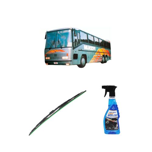 Kit Limpa Vidros Spray Tecbrilho 500mL Para-Brisa Tecbril + Palheta Totalclip Truck 28" Redux32 Ciferal PADRON PODIN de 1992 em diante