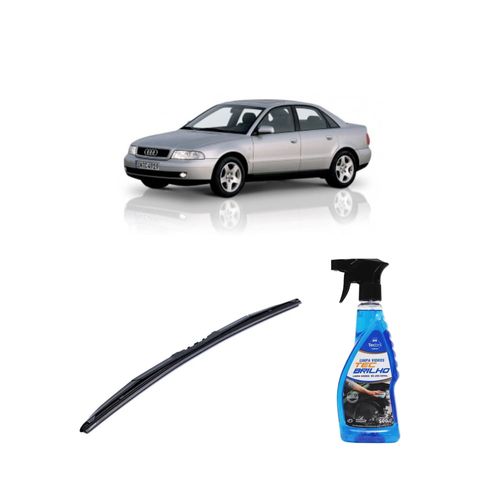 Kit Limpa Vidros Spray Tecbrilho 500mL Para-Brisa Tecbril + Palheta Totalclip Hybrid 21" Redux32 Audi A4 de 1994 a 2004