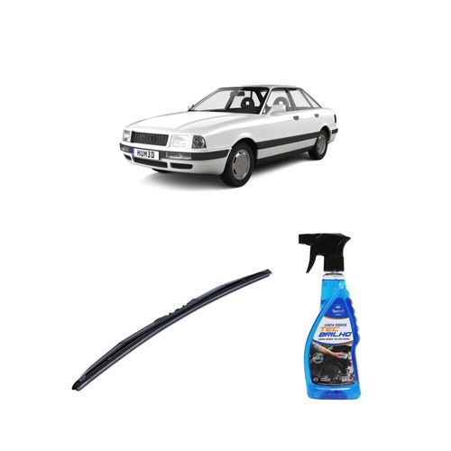 Kit Limpa Vidros Spray Tecbrilho 500mL Para-Brisa Tecbril + Palheta Totalclip Hybrid 21" Redux32 Audi 80 de 1991 a 1995