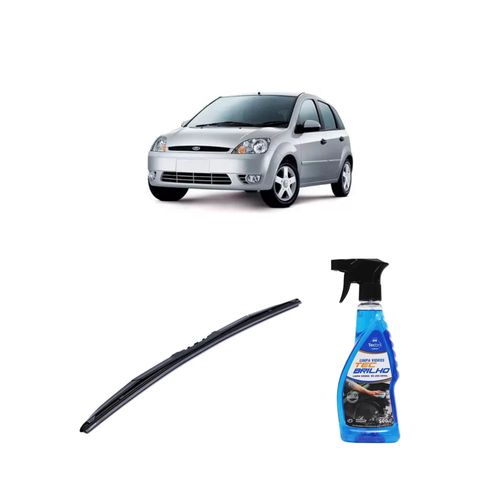 Kit Limpa Vidros Spray Tecbrilho 500mL Para-Brisa Tecbril + Palheta Totalclip Hybrid 21" Redux32 FIESTA de 2005 a 2010