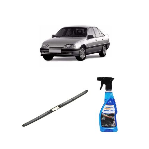 Kit Limpa Vidros Spray Tecbrilho 500mL Para-Brisa Tecbril + Palheta Totalclip Hybrid 19" Redux32 OMEGA de 1992 a 1998
