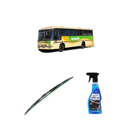 Kit Limpa Vidros Spray Tecbrilho 500mL Para-Brisa Tecbril + Palheta Totalclip Truck 28" Redux32 COMIL/INCASEL GALLEGIANTE de 1996 em diante