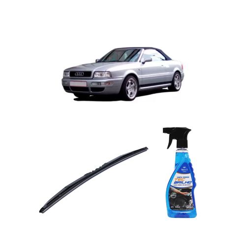 Kit Limpa Vidros Spray Tecbrilho 500mL Para-Brisa Tecbril + Palheta Totalclip Hybrid 21" Redux32 Audi 80 CABRIOLET de 1991 a 1995