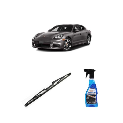Kit Limpa Vidros Spray Tecbrilho 500mL Para-Brisa Tecbril + Palheta Totalclip Hybrid Traseira 16" Redux32 Porsche Panamera de 2013 em diante