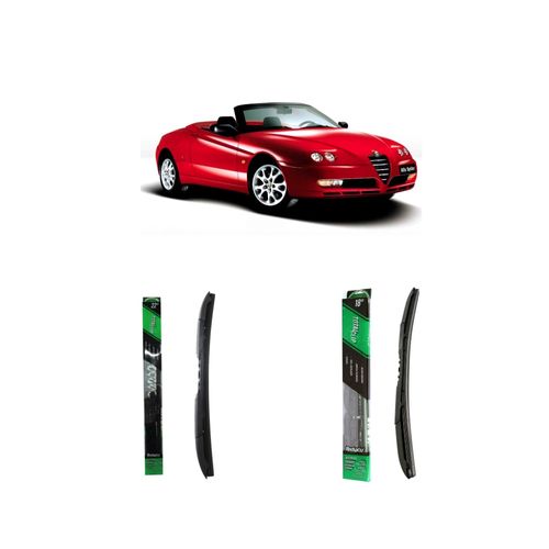 Kit de palhetas com 01 palheta totalclip 22", 01 palheta totalclip 18" para ALFA ROMEO SPIDER de 2006 a 2010 - REDUX32