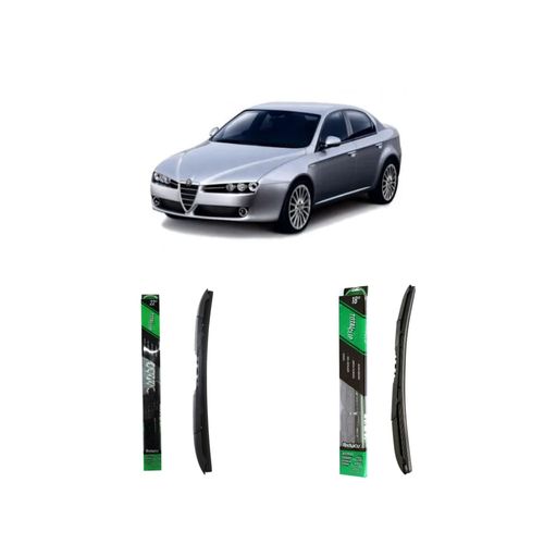 Kit de palhetas com 01 palheta totalclip 22", 01 palheta totalclip 18" para ALFA ROMEO 159 Berlina de 2006 a 2011 - REDUX32