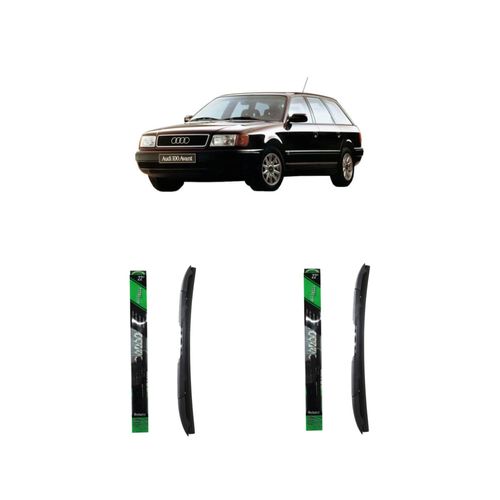 Kit de palhetas com 02 palhetas totalclip 22" para AUDI 100 AVANT de 1990 a 1994 - REDUX32
