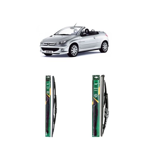 Kit De Palhetas Para Peugeot 206 Cc De 2001 A 2008 - REDUX32