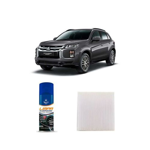 Kit Filtro De Cabine Acp816 Tecfil + Limpa Ar Condicionado Tecbril Mitsubishi Outlander Sport 2.0 2021 Em Diante