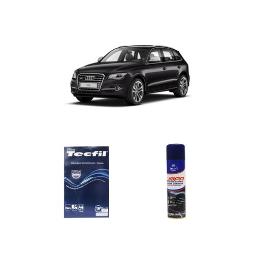 Kit Filtro De Cabine Acp310 Tecfil + Limpa Ar Condicionado Tecbril Audi Sq5 3.0 V6 Tfsi 354 Cv 2014 Em Diante