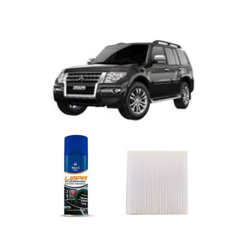 Kit Filtro De Cabine Acp816 Tecfil + Limpa Ar Condicionado Tecbril Mitsubishi Pajero 2.4 16v 4cil Turbo 2020 Em Diante