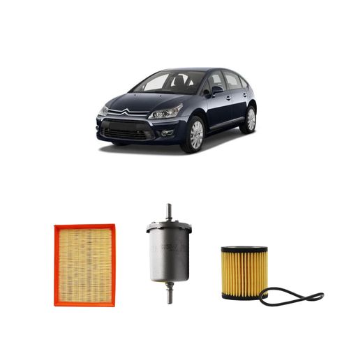 Kit filtros, ar do motor, combustível e óleo lubrificante Tecfil - C4 2.0 16v Gasolina 2010