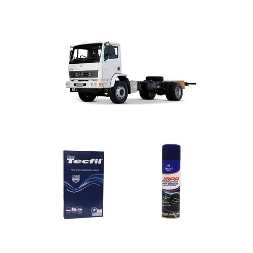Kit Filtro De Cabine Acp603 Tecfil + Limpa Ar Condicionado Tecbril Mercedes Benz Atron 1319 Om 924 La / Om 926 2012 Em Diante