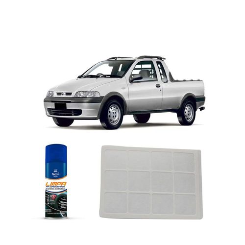 Kit filtro de cabine acp101 Tecfil + limpa ar condicionado Tecbril para strada 1.5 8v 1998 a 2001