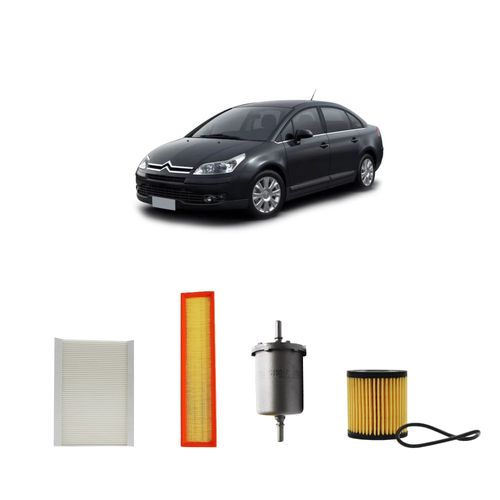 Kit filtros, ar do motor, combustível e óleo lubrificante Tecfil - C4 1.6 16V Flex 2013