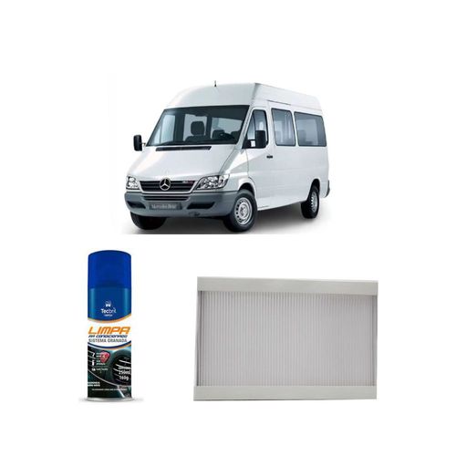 Kit Filtro De Cabine Acp601 Tecfil + Limpa Ar Condicionado Tecbril Mercedes Benz Sprinter 2.2 Cdi 2012 Em Diante