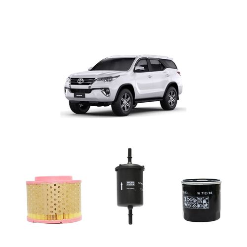 Kit filtros, ar do motor, combustível e óleo lubrificante MANN - SW4 2.7 16V Flex 2020