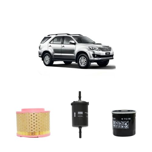 Kit filtros, ar do motor, combustível e óleo lubrificante MANN - SW4 2.7 16V Flex 2013