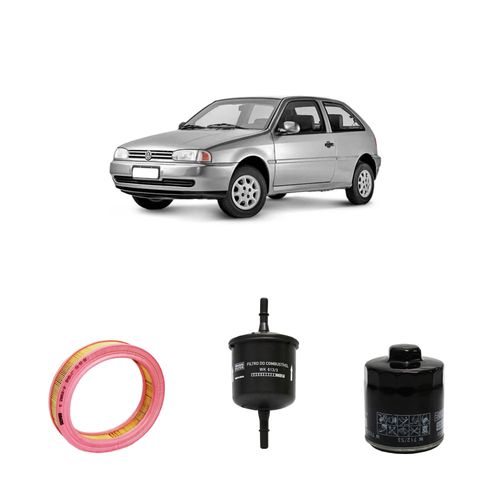 Kit filtros, ar do motor, combustível e óleo lubrificante MANN - GOL Trend 1.0 8V AT EFI Gasolina 2002