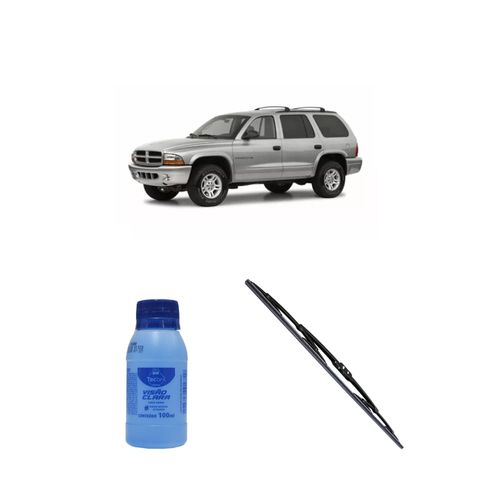 Kit Limpa Vidros Visão Clara 100ml Tecbril + Palheta Fortline 26" Redux32 Dodge Durango de 2003 a 2006