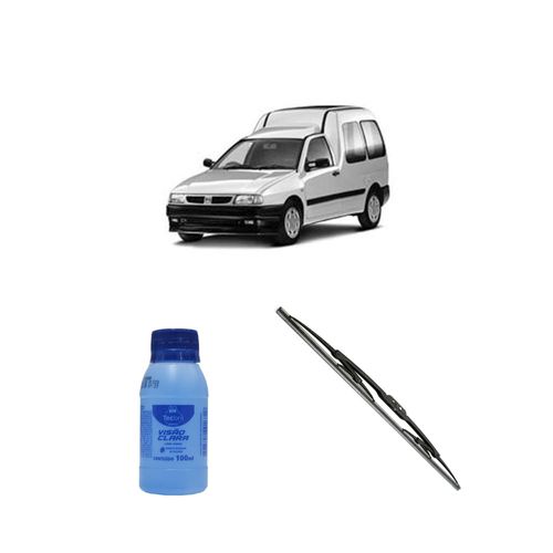 Kit Limpa Vidros Visão Clara 100ml Tecbril + Palheta Fortline 20" Redux32 Seat Inca de 1998 a 2003
