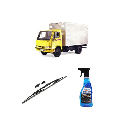 KIT LIMPA VIDROS SPRAY TECBRILHO 500ML PARA-BRISA TECBRIL + PALHETA UNIVERSAL FORTLINE 20'' REDUX32 1800D DE 1985 A 1991