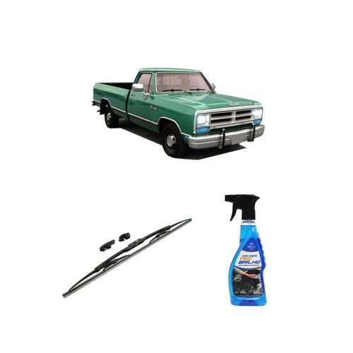 KIT LIMPA VIDROS SPRAY TECBRILHO 500ML PARA-BRISA TECBRIL + PALHETA UNIVERSAL FORTLINE 20'' REDUX32 RAM DE 1994 A 1999