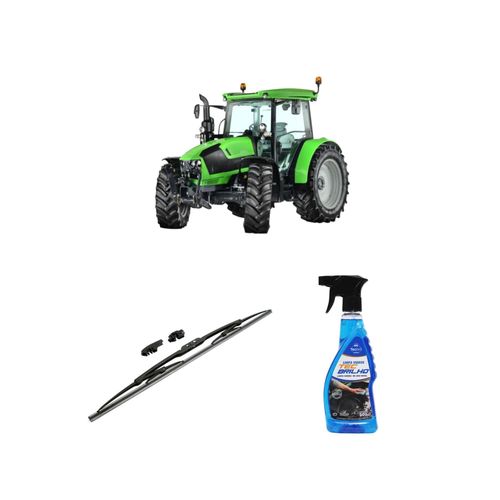 KIT LIMPA VIDROS SPRAY TECBRILHO 500ML PARA-BRISA TECBRIL + PALHETA UNIVERSAL FORTLINE 20'' REDUX32 510 DEUTZ DE 1992 A 1998
