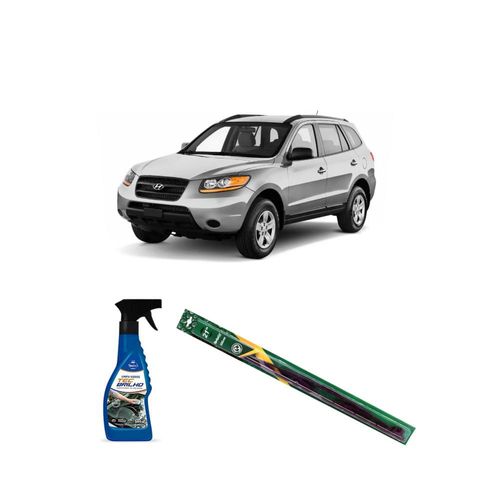 KIT LIMPA VIDROS SPRAY TECBRILHO 500ML PARA-BRISA TECBRIL + PALHETA UNIVERSAL FORTLINE 21¿ REDUX32 SANTA FÉ DE 2001 A 2007