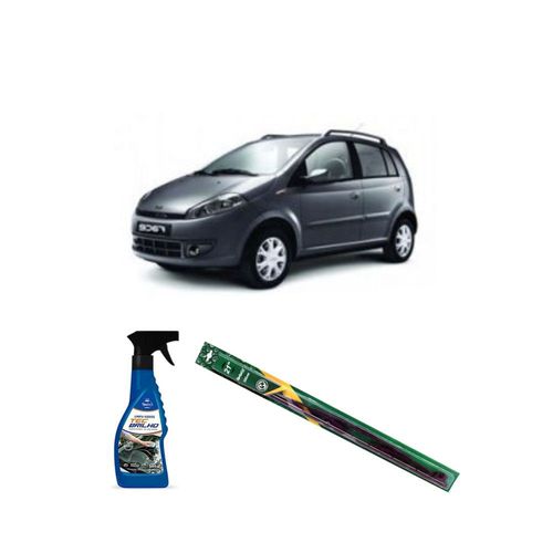 KIT LIMPA VIDROS SPRAY TECBRILHO 500ML PARA-BRISA TECBRIL + PALHETA UNIVERSAL FORTLINE 21¿ REDUX32 FACE DE 2009 A 2021