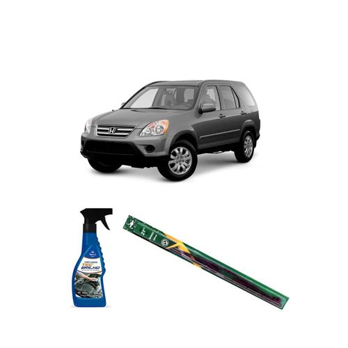 KIT LIMPA VIDROS SPRAY TECBRILHO 500ML PARA-BRISA TECBRIL + PALHETA UNIVERSAL FORTLINE 21¿ REDUX32 CR-V DE 2002 A 2007