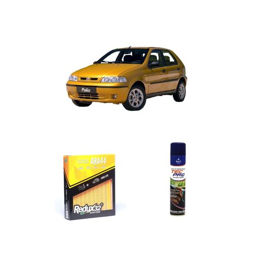 KIT FILTRO DE CABINE ARA44 + LIMPA AR CONDICIONADO PALIO 1.6 16V ÁLCOOL/GASOLINA ELX DE 2001 A 2004