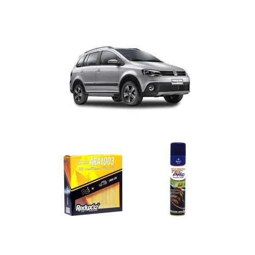 KIT FILTRO DE AR ARA1003 + LIMPA AR CONDICIONADO SPACECROSS 1.6 TOTAL FLEX FLEX VHT DE 2011 A 2021