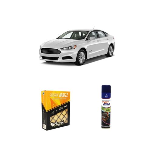 KIT FILTRO DE AR ARA122 + LIMPA AR CONDICIONADO FUSION 2.0 GASOLINA ECOBOOST DE 2013 A 2021