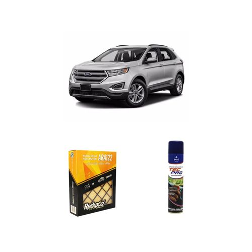 KIT FILTRO DE AR ARA122 + LIMPA AR CONDICIONADO EDGE 2.7 24V GASOLINA BITURBO ST V6 AWD 335 DE 2019 A 2021